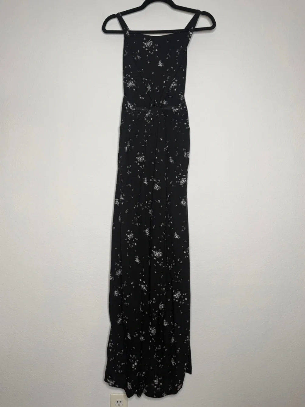 Free People Sweet in the Streets Floral Overalls Rayon Wide Leg Pockets Size M - Picture 6 of 11
